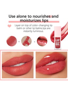 4Pcs Tinted Glow Lip Oil Set Moisturizing Hydrating Nourishing Lip Makeup Glow Lip Oil Set Moist Plump Lips and Lightens Lip Color Fade Lip Lines Lip Tint Four Flavors Gloss 4 x 8.3 - pzsku/Z1165ED6EDAAAC4E4B545Z/45/_/1739453440/123c30a9-1084-49be-ba1e-253f64a85d73