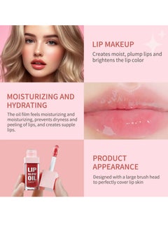 4Pcs Tinted Glow Lip Oil Set Moisturizing Hydrating Nourishing Lip Makeup Glow Lip Oil Set Moist Plump Lips and Lightens Lip Color Fade Lip Lines Lip Tint Four Flavors Gloss 4 x 8.3 - pzsku/Z1165ED6EDAAAC4E4B545Z/45/_/1739453463/e5e8e86e-360f-4fea-adf7-273e438bc36d