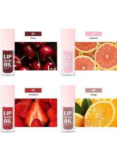 4Pcs Tinted Glow Lip Oil Set Moisturizing Hydrating Nourishing Lip Makeup Glow Lip Oil Set Moist Plump Lips and Lightens Lip Color Fade Lip Lines Lip Tint Four Flavors Gloss 4 x 8.3 - pzsku/Z1165ED6EDAAAC4E4B545Z/45/_/1739453483/9fc3e064-119a-404f-a7a9-f54fc3fb6fee