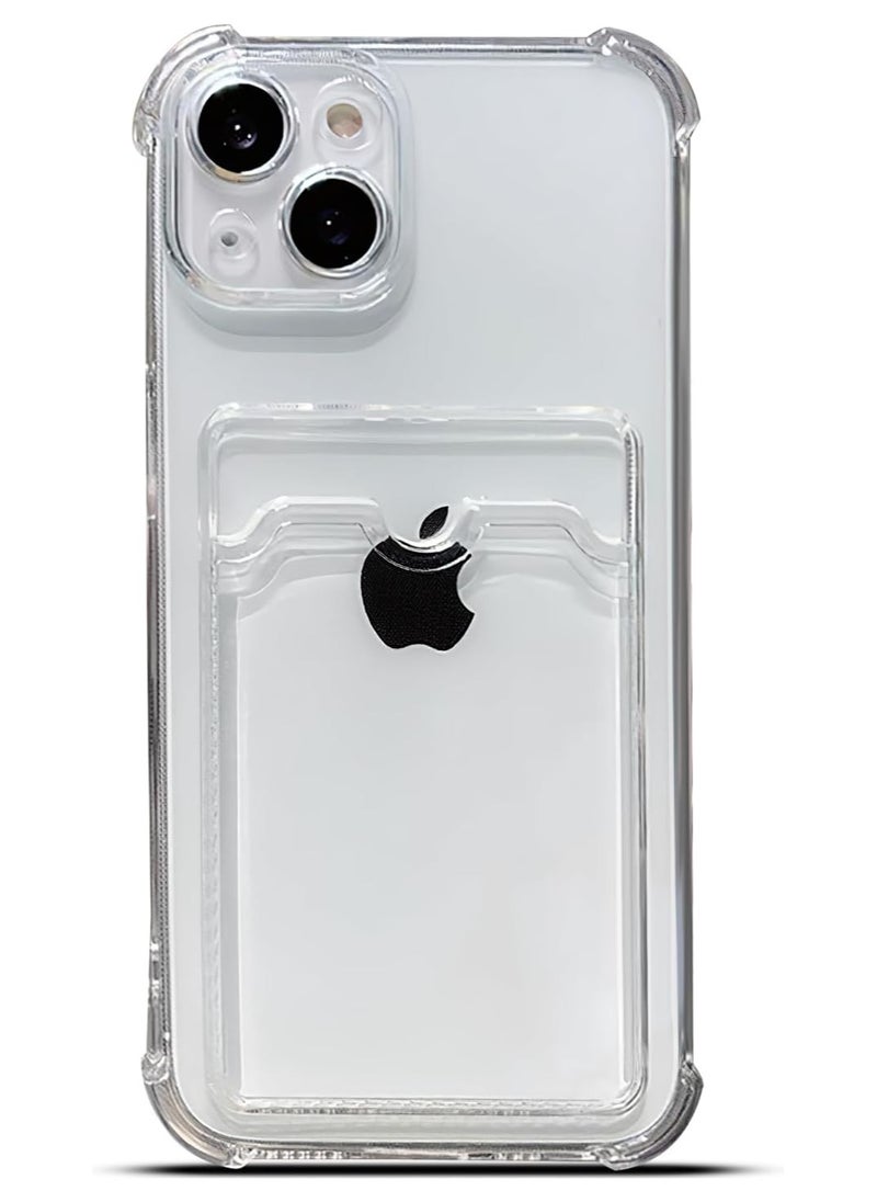Iphone 13 (6.1 Inch) Wallet Cover Transperent Case 