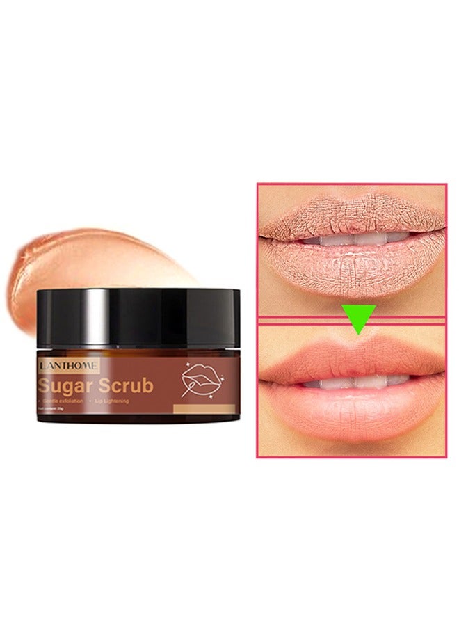 لانثوم سكر، تقشير لطيف شفاه تضيء، جعل الشفاه لينة، لشفاه مشقوقة جافة 20 جم - Image 1