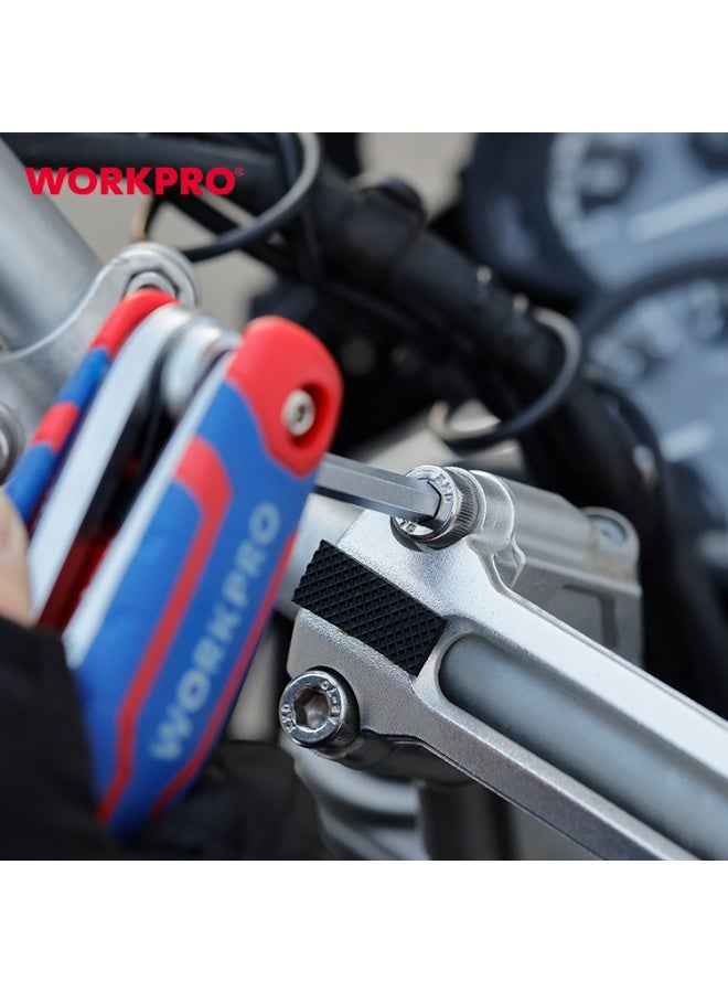 WORKPRO FOLDING HEX KEY SET (METRIC - Image 3