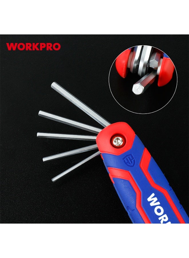WORKPRO FOLDING HEX KEY SET (METRIC - Image 4