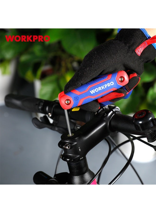 WORKPRO FOLDING HEX KEY SET (METRIC - Image 1