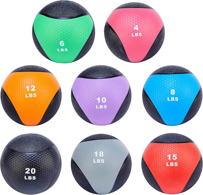 Fitvids Workout Exercise Fitness Weighted Medicine Ball, Wall Ball and Slam Ball, Multiple Styles and Sizes - Image 5