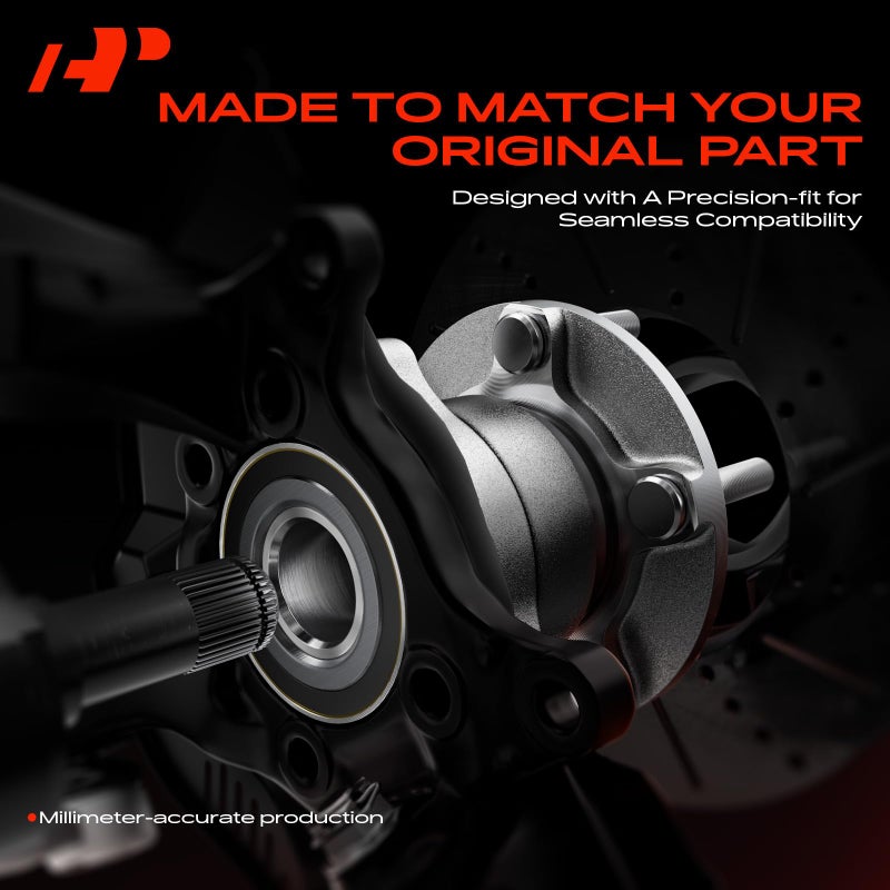 A-Premium 2 x Rear Wheel Bearing and Hub Assembly with 5-Lug Compatible with Subaru Forester 2014-2018, Impreza 2012-2021, Crosstrek 2016-2021, XV Crosstrek 2013-2015 - Image 3
