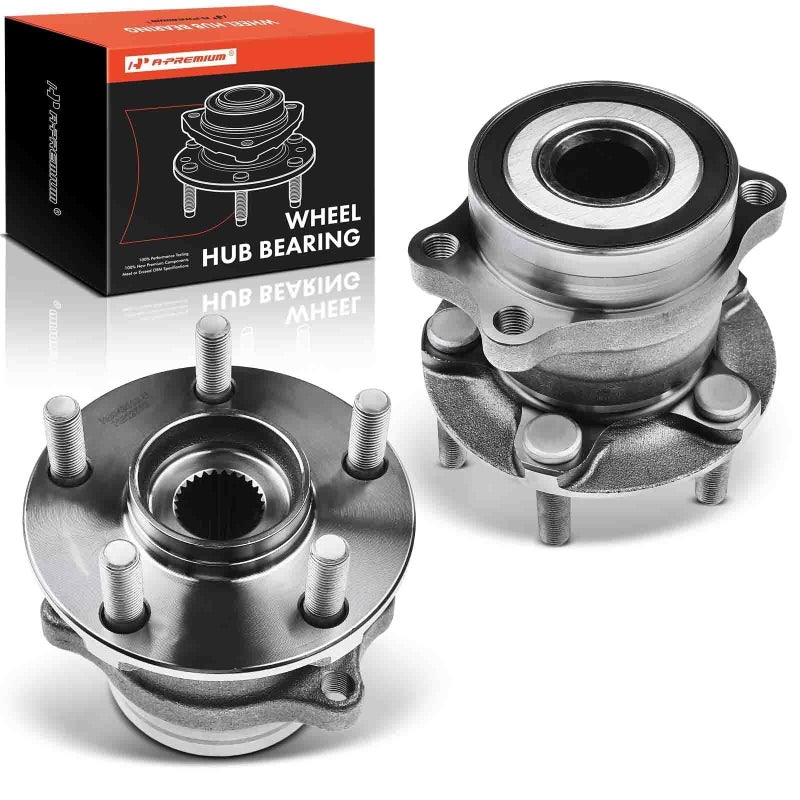 A-Premium 2 x Rear Wheel Bearing and Hub Assembly with 5-Lug Compatible with Subaru Forester 2014-2018, Impreza 2012-2021, Crosstrek 2016-2021, XV Crosstrek 2013-2015 - Image 1