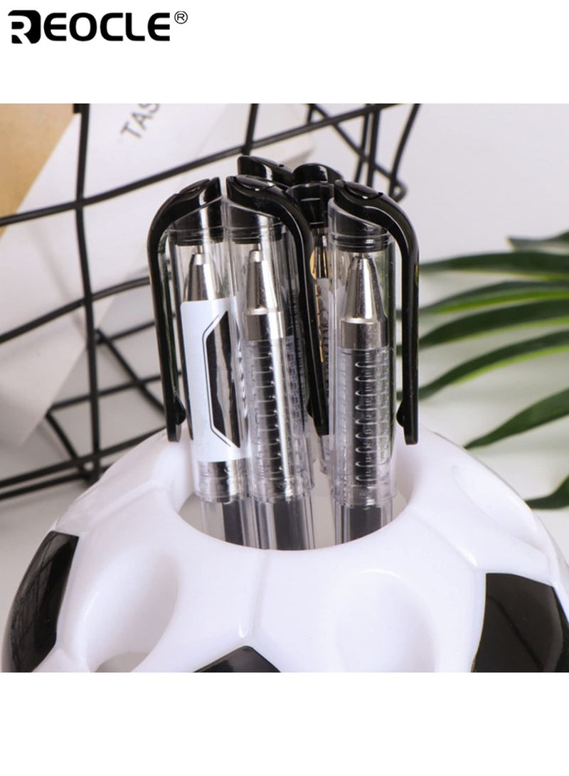 REOCLE Cartoon Football Shape Pen Holder Multifunctional Office Desk Storage Rack Portable and Easy to Install Durable PP Plastic Suitable for Home Desk Organization - Image 5