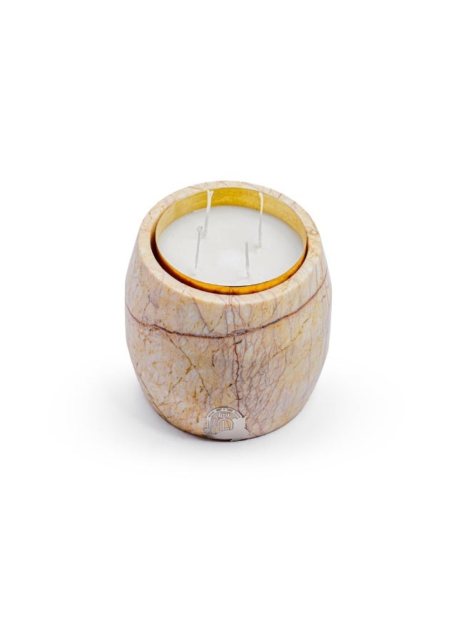Layers Stela (Sofitel) Natural Marble Candle Holder – Multi-Use Bowl with Golden Candle and Accessories - Image 2
