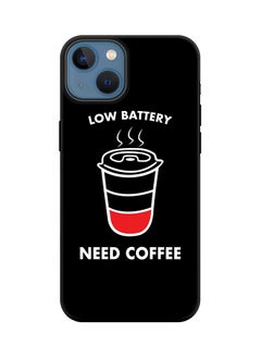 Tough Pro Series Case for Apple iPhone 14 Plus Case Dual Layer hybrid PC & TPU Customized Mobile Cover Shield with inner TPU protection Matte Finish - Low battery need coffee
