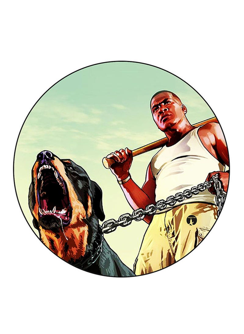 RKN Video Game Grand Theft Auto Printed Mouse Pad  Multicolour 