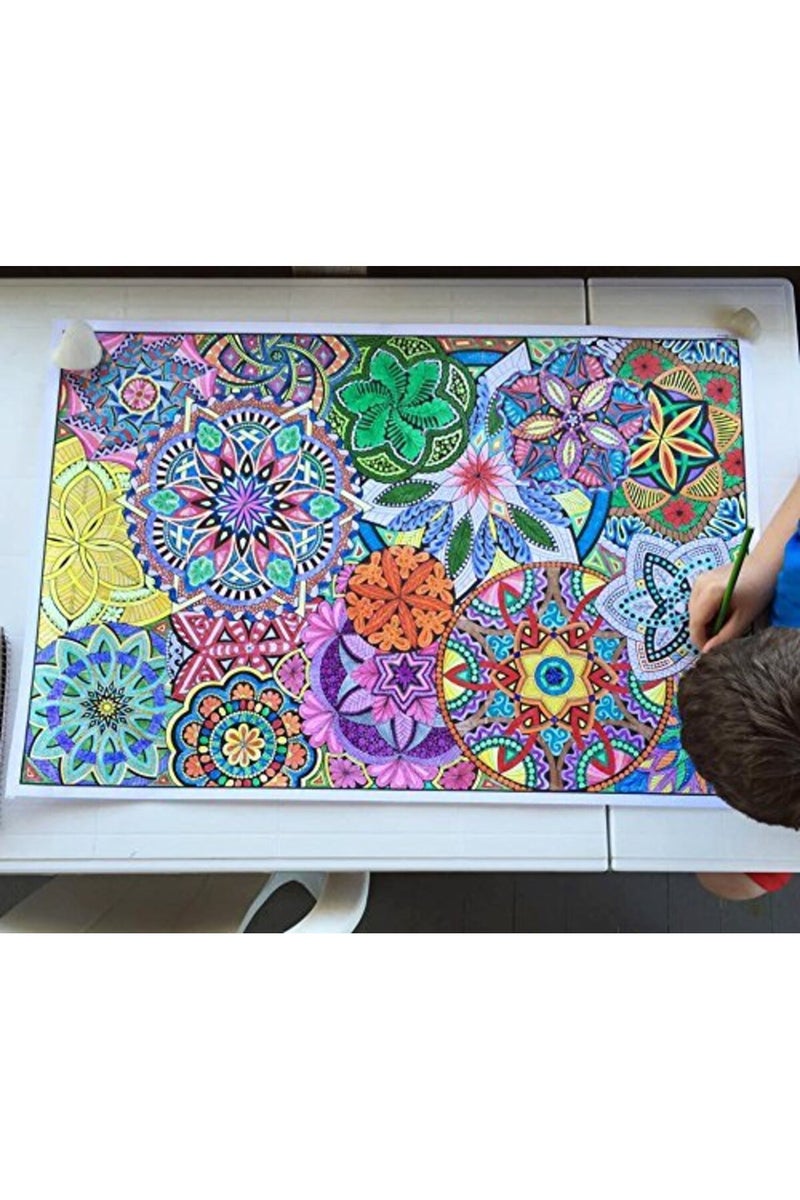 Stuff2Color Mandala Madness - Giant Wall Size Coloring Poster - Image 3