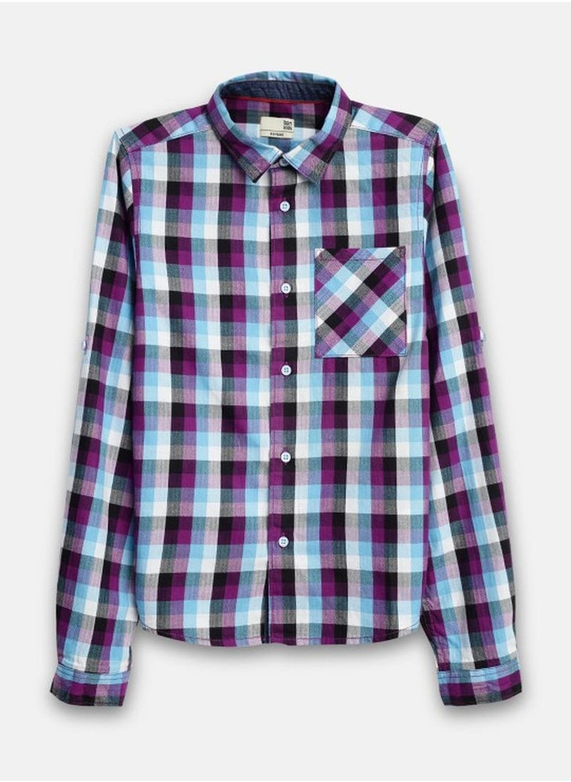 Bonkids Regular Long Sleeve Printed Multicolour Cotton Shirt For Boys 100 % Cotton  - Image 1