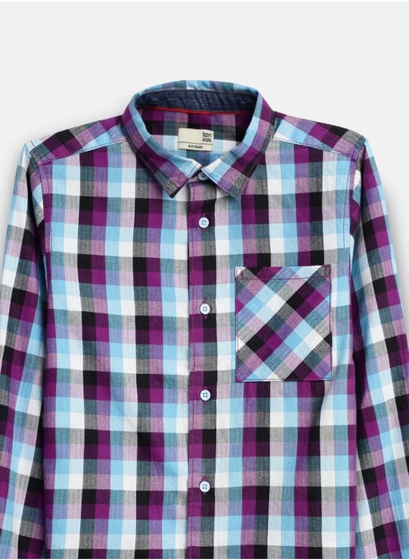 Bonkids Regular Long Sleeve Printed Multicolour Cotton Shirt For Boys 100 % Cotton  - Image 3