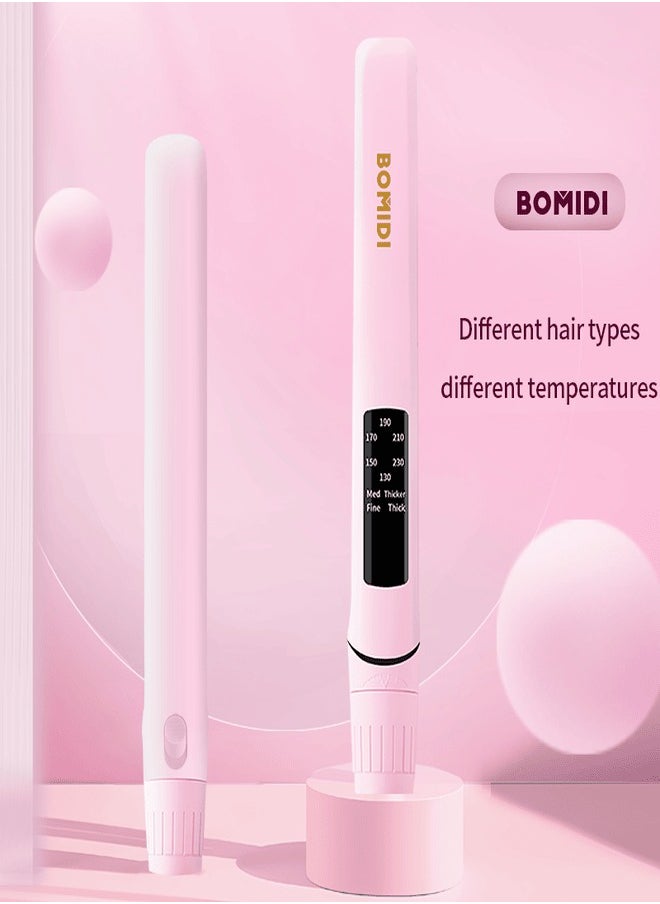 BOMIDI Hair Straightener With Bottom Rotation Gear Adjustment, Smart Thermostat, MCH Tech 15 Second Rapid Heating and Smart Display HS2 - Pink  - Image 5
