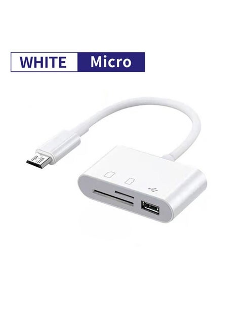 3 in 1 Type C to USB 2.0 SD/TF Memory Card Reader OTG Adapter HUB Data Transmission for MacBook Camera Android