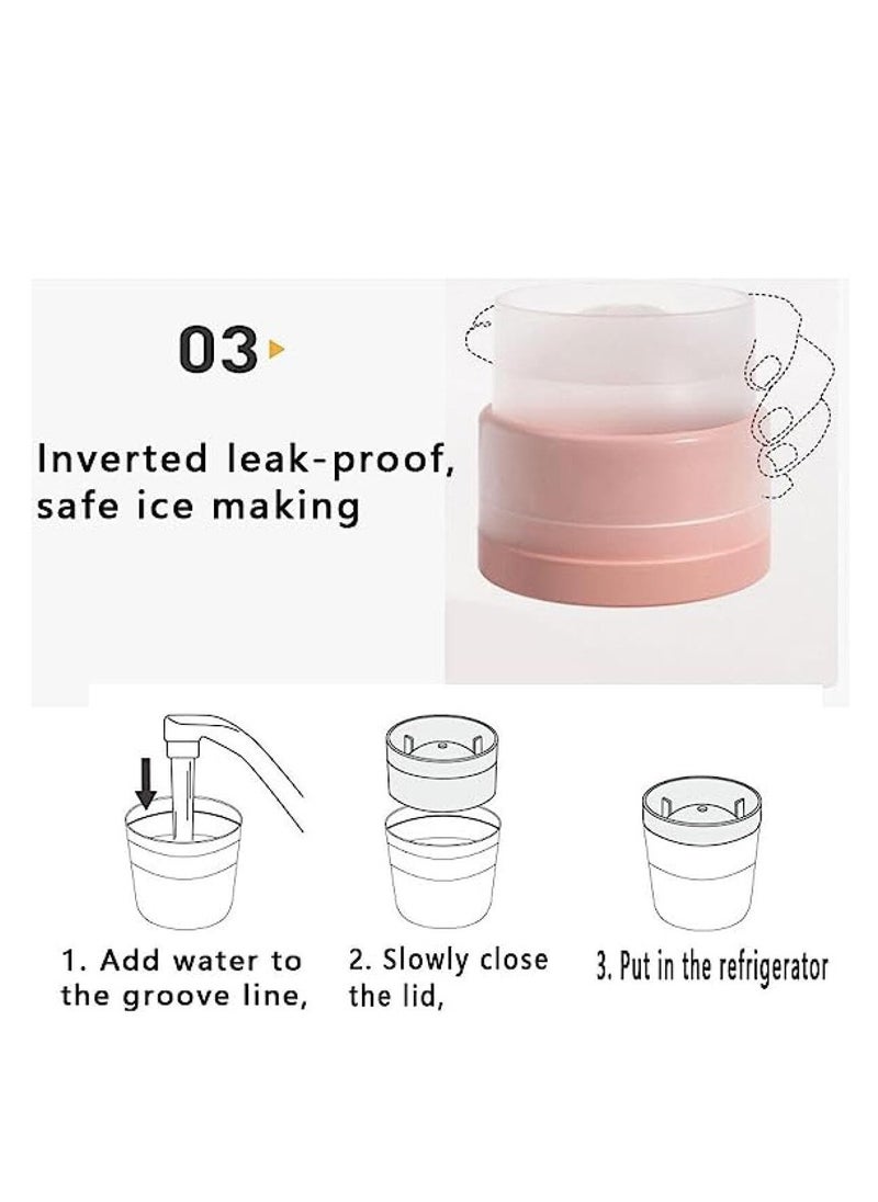 Cool Baby - COOLBABY 3Pcs Ice Hockey Maker Silicone Round Ice Hockey Mold Ice Tray Accessories for Making Ice Cubes Water Fruit and Beverage Round Ice Hockey Maker Mold - Image 1