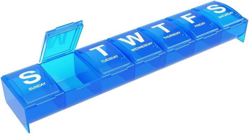 EZY DOSE 7 Day Contoured-Bottom Pill Reminder - Size 2XL - Image 1