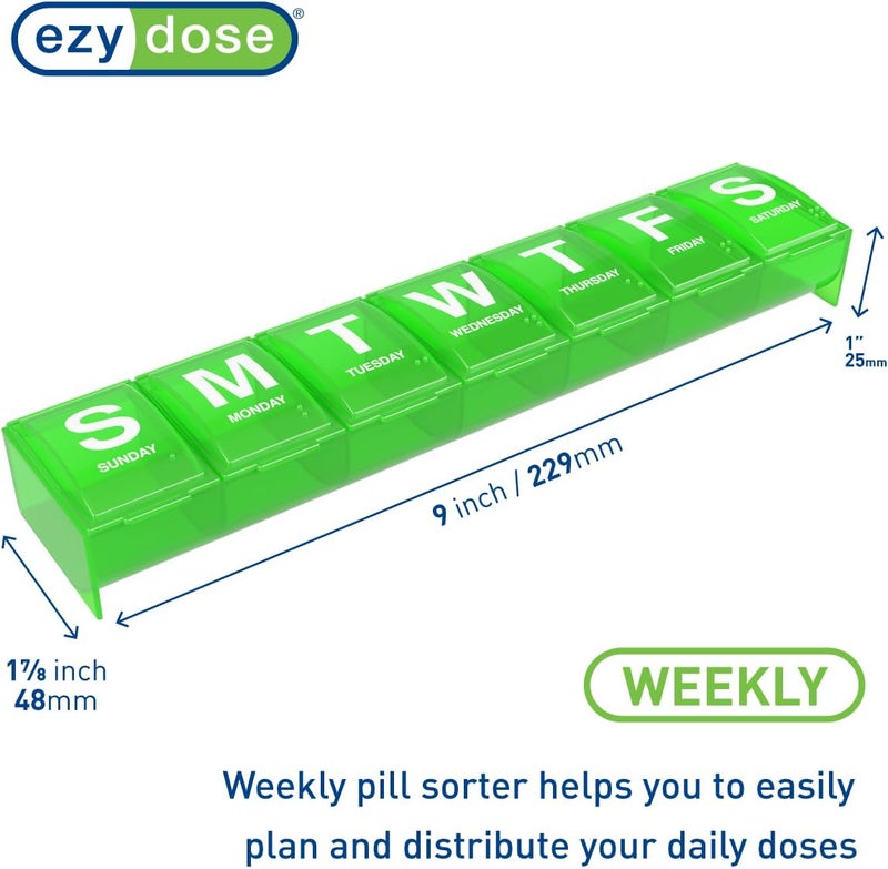 EZY DOSE 7 Day Contoured-Bottom Pill Reminder - Size 2XL - Image 2