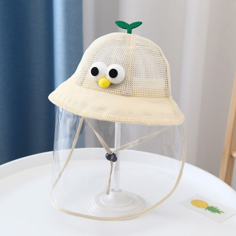 Baby Anti-droplet Cap Spring and Autumn Thin Baby Boys and Girls Detachable Epidemic Prevention Fisherman Cap Children's Mask Face Cover Protection - Image 1