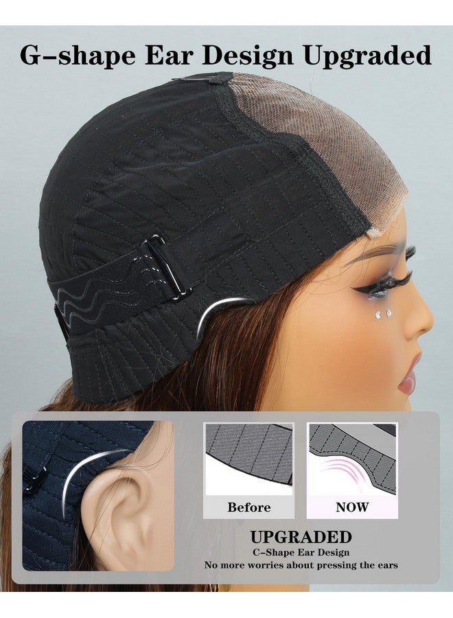 FASHION VILA 5X5 Glueless Wigs Human Hair Pre Plucked Pre Cut Chocolate Brown Lace Front Wig 22 Inch 5x5 Wear and Go Glueless Lace Closure Wig Body Wave Reglular HD Lace Front Wigs 4# Brown Colored Wig - Image 5