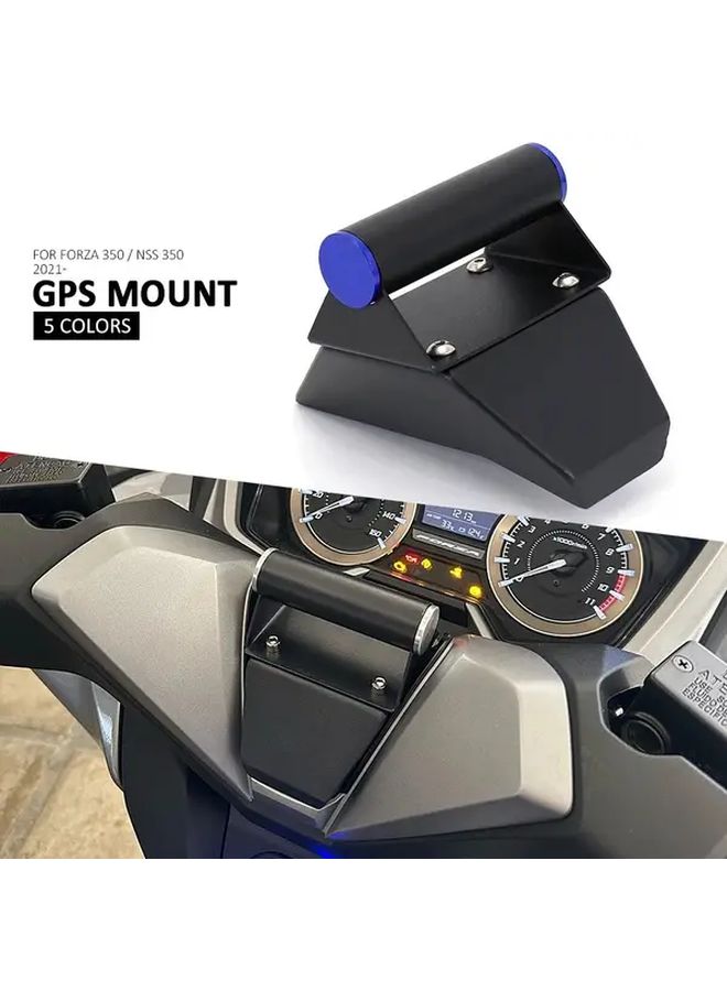 Silvery Motorcycle Phone Holder GPS Navigation Bracket Multifunctional Mount Compatible With Forza 350 - Image 1