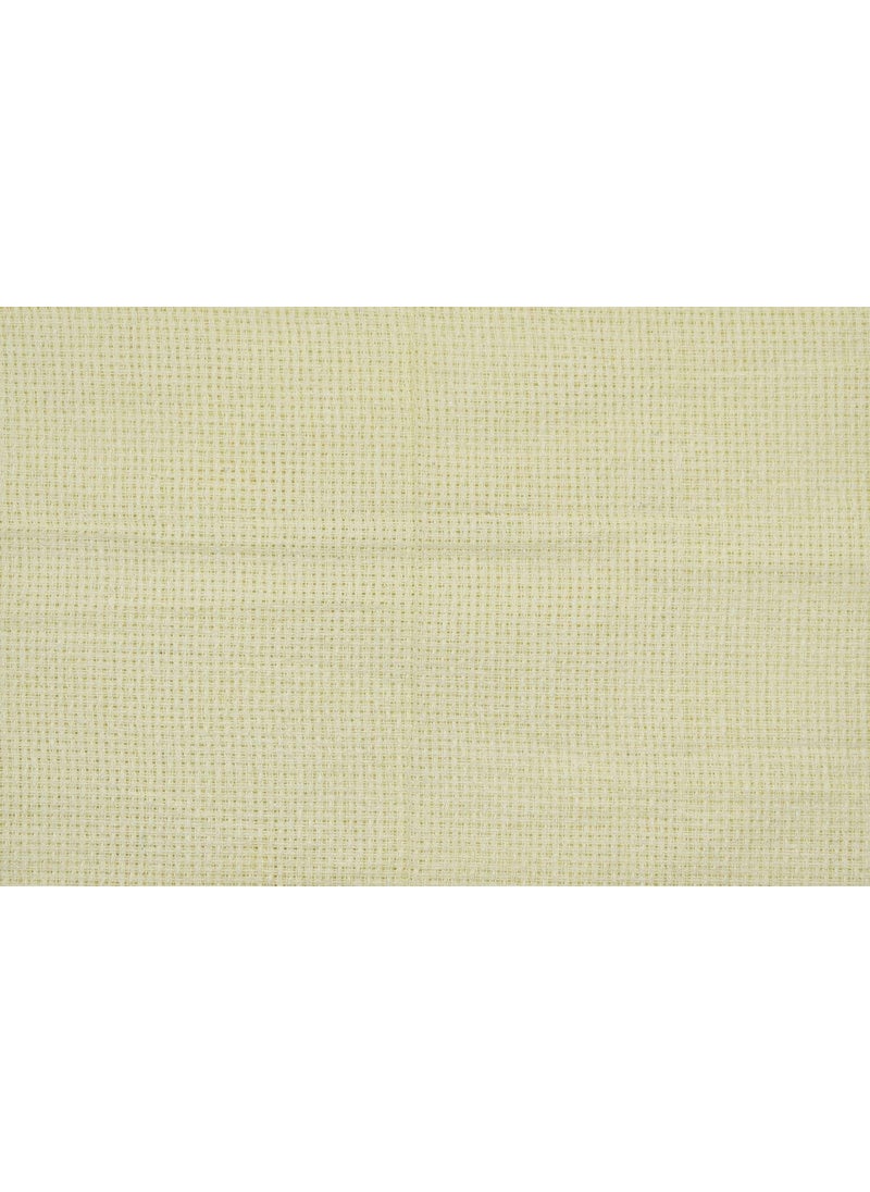 HUNNY- BUNCH HUNNY BUNCH Premium Matty Fabric Used for Cross Stitching Embroidery Work Household Articles Like Cushion Covers Sofa Covers etc Width 36 Inch Pack of 2 Meters Lemon Yellow  - Image 4