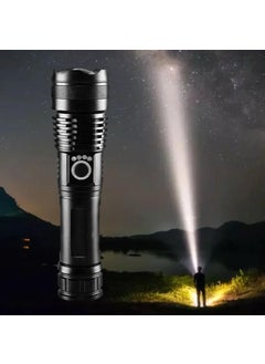 RDR INNOVATIONS RDR 20W 10000 Luminious White Led Torch with Case Zoomable 26650 Liion Battery Aluminium Body 15 Hour Battery Backup 5 Modes Battery Indicator Adventure Camping Torch  - Image 5