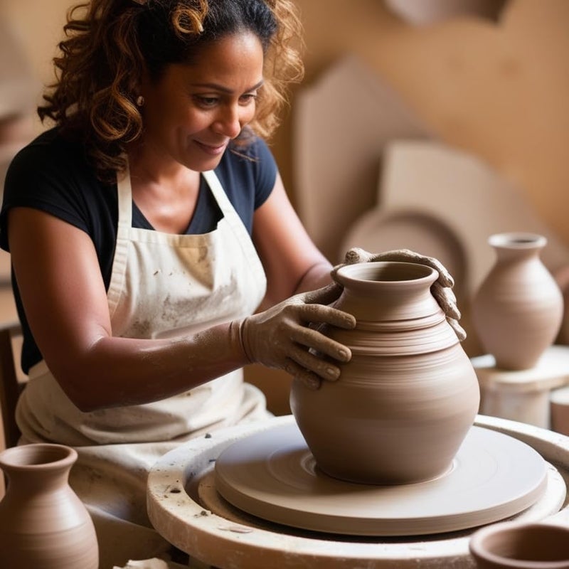 Gachwala Ceramic Pottery Clay – Air-Dry Clay for Sculpting, Pottery, Art Projects, and Crafts – Ideal for Beginners & Professionals – Perfect for Moulding, Lippan Art, and Ceramic Creations (1kg) - Image 2