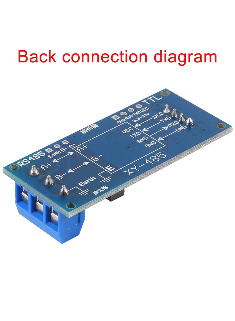erorex 2Pack TTL to RS485 Adapter Module, 485 to TTL 3.3V/5.0V Signals Serial Port Power Supply Converter with Indicator Lights  - Image 2