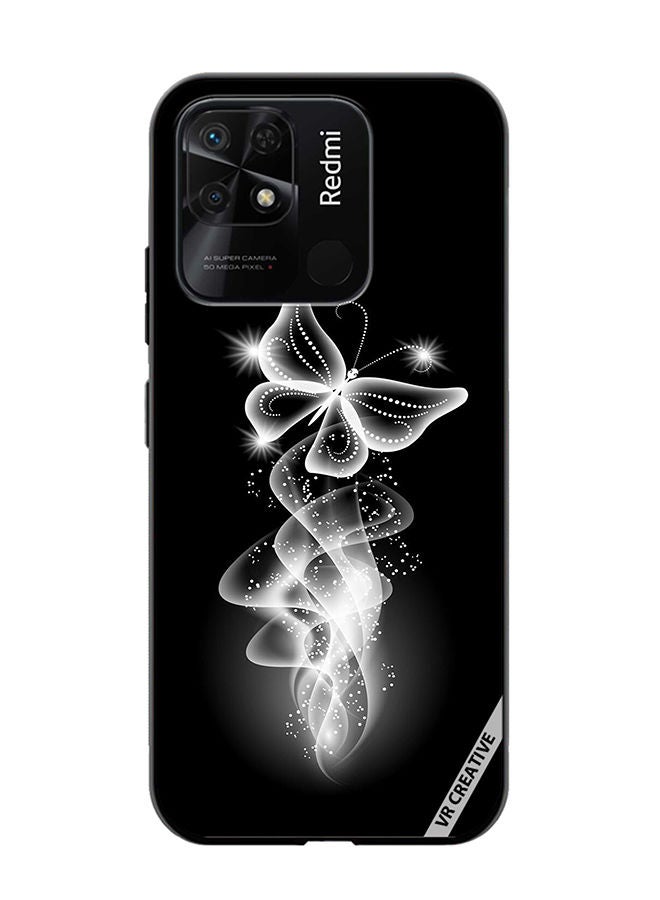 VR CREATIVE Protective Case Cover For Xiaomi Redmi 10C Butterfly Lighting Design Multicolour - Image 1