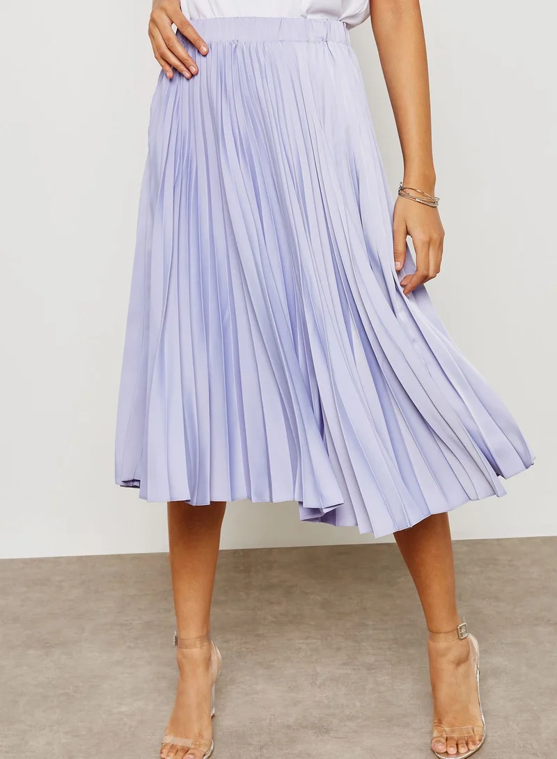 Miss Selfridge Pleated Midi Skirt