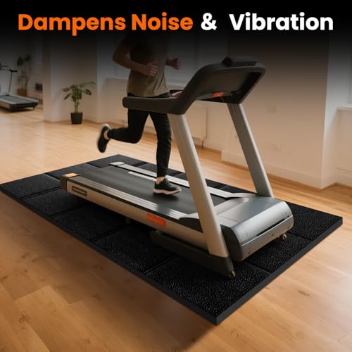 THAILE Treadmill Walking Pad Mat for Carpet Floor, Hardwood Floors Protectior, 79x39 Under Treadmill/Walking Pad/Exercise Bike Mat on Carpet, Mat for Treadmills, Non-Slip, Waterproof, Noise Shock Absorption - Image 3