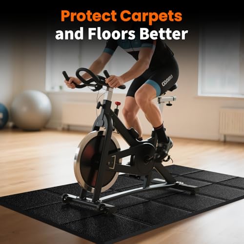 THAILE Treadmill Walking Pad Mat for Carpet Floor, Hardwood Floors Protectior, 79x39 Under Treadmill/Walking Pad/Exercise Bike Mat on Carpet, Mat for Treadmills, Non-Slip, Waterproof, Noise Shock Absorption - Image 5