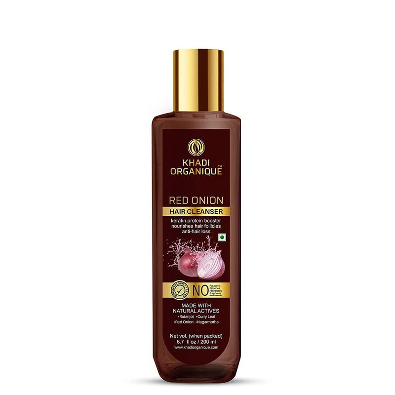 Organique Red Onion Hair Oil Cleanser Conditioner Hair Care Kit For Hir Growth Control Hair Fall Dandruff Repairs Damaged Hairs Pack of 3 600 ml - Image 5