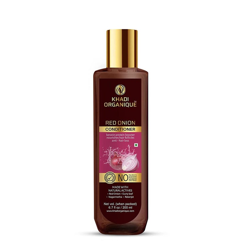 Organique Red Onion Hair Oil Cleanser Conditioner Hair Care Kit For Hir Growth Control Hair Fall Dandruff Repairs Damaged Hairs Pack of 3 600 ml - Image 4
