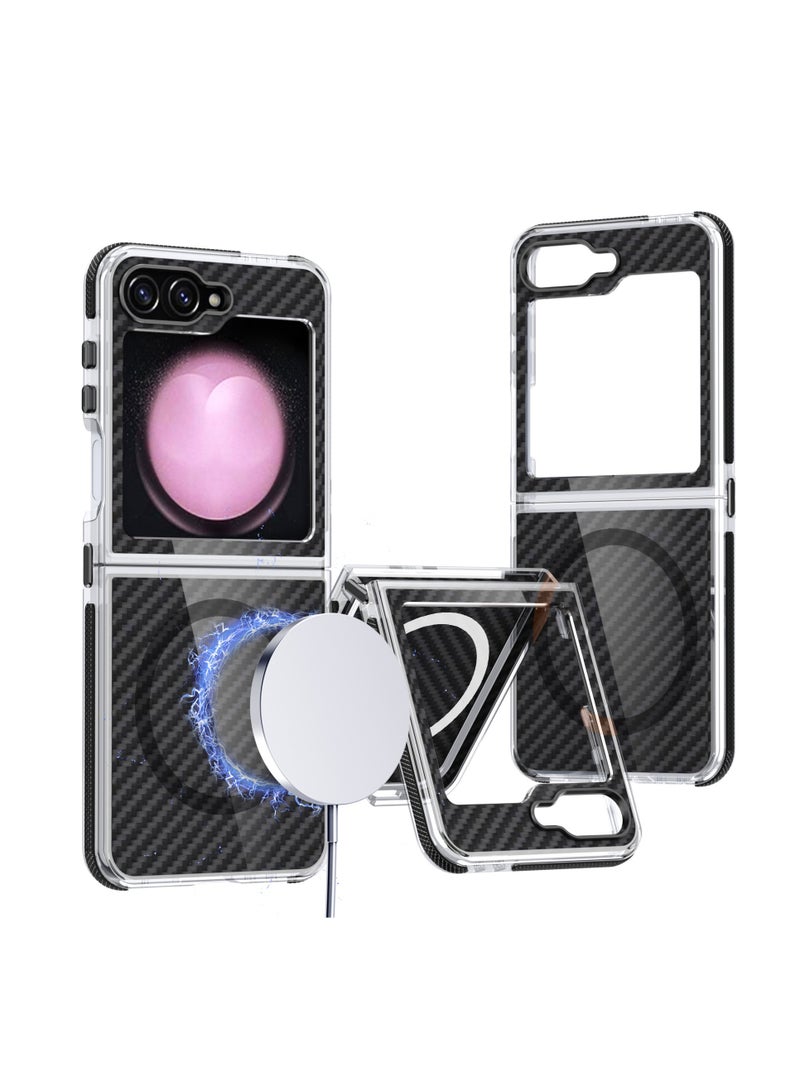general Compatible with Samsung Galaxy Z Flip7 Magnetic Case Drop-Resistant Full-Coverage Phone Case Works with Wireless Charging and MagSafe Accessories