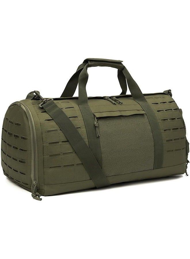 MVAQKLM  Military Tactical Duffle Bag for Men Sport Gym Bag Fitness Tote Travel Duffle Bag Training Workout Bag with Shoe Compartment Football Weekender Bag  - Image 1
