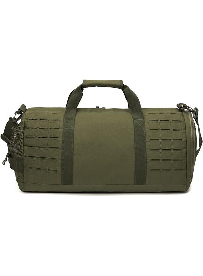 MVAQKLM  Military Tactical Duffle Bag for Men Sport Gym Bag Fitness Tote Travel Duffle Bag Training Workout Bag with Shoe Compartment Football Weekender Bag  - Image 3