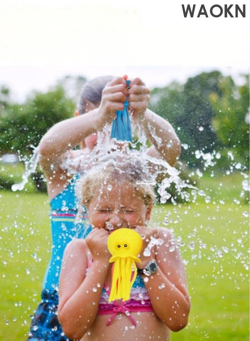 WAOKN Octopus Bath Bathtub Toy 5pcs, Water Pool Toys for Toddlers, Water Table Toys,Sponge octopus decompression squeeze toy, Water Bombs Splash Balls for Kids, Summer Bath Swimming Toys, Pool Toys for Kids Ages 3-8. - Image 2