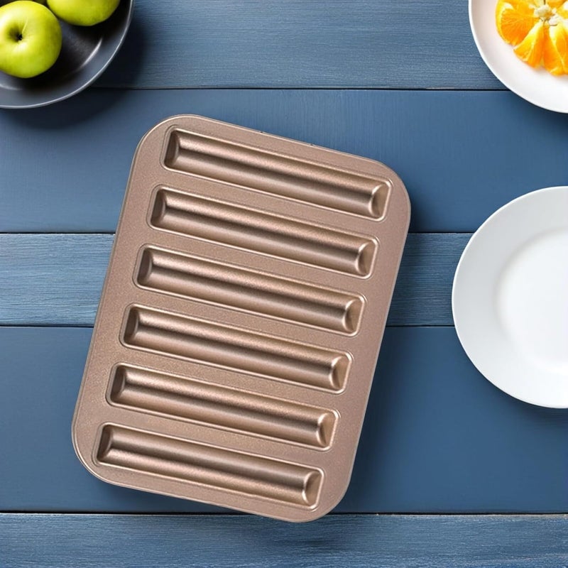 IMIKEYA Metal Cake Moulds Lady Finger Pan Non-Stick Baking Molds for DIY Baking Crafts - Image 5
