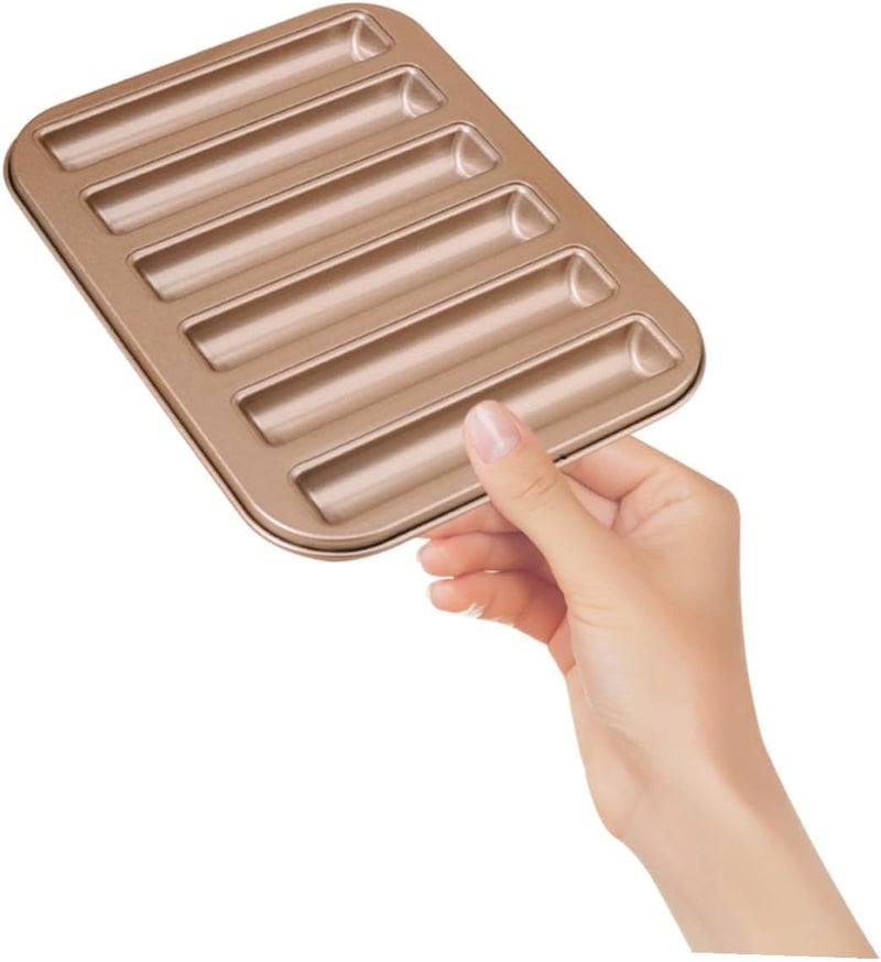 IMIKEYA Metal Cake Moulds Lady Finger Pan Non-Stick Baking Molds for DIY Baking Crafts - Image 4