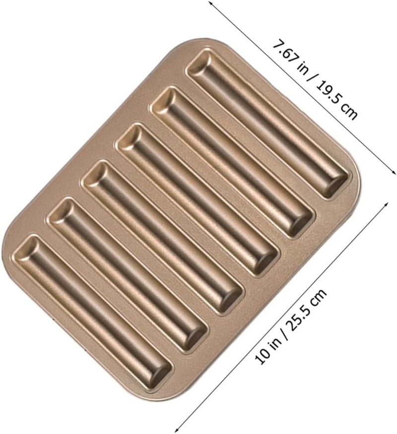IMIKEYA Metal Cake Moulds Lady Finger Pan Non-Stick Baking Molds for DIY Baking Crafts - Image 2