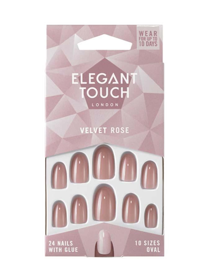 ELEGANT TOUCH Core Colour Velvet Rose Nude Nails - Image 1