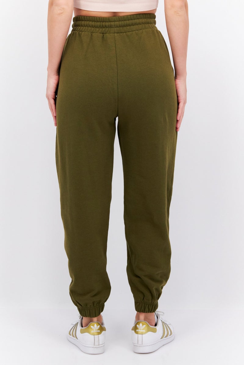 Levi's Women Regular Fit Solid Sweatpants, Olive - Image 4