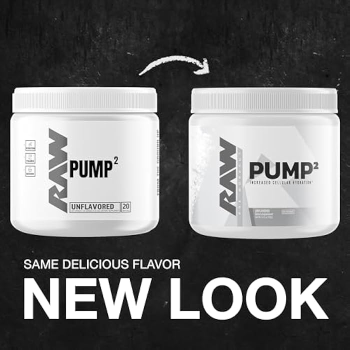 RAW Pump2 Pre Workout | Glycerol Pump Pre Workout Supplement, Pair Pump Supplement for Best Results Or Any Preworkout Powder | Enhanced Hydration and Boost Energy | Unflavored (20 Servings) - Image 2