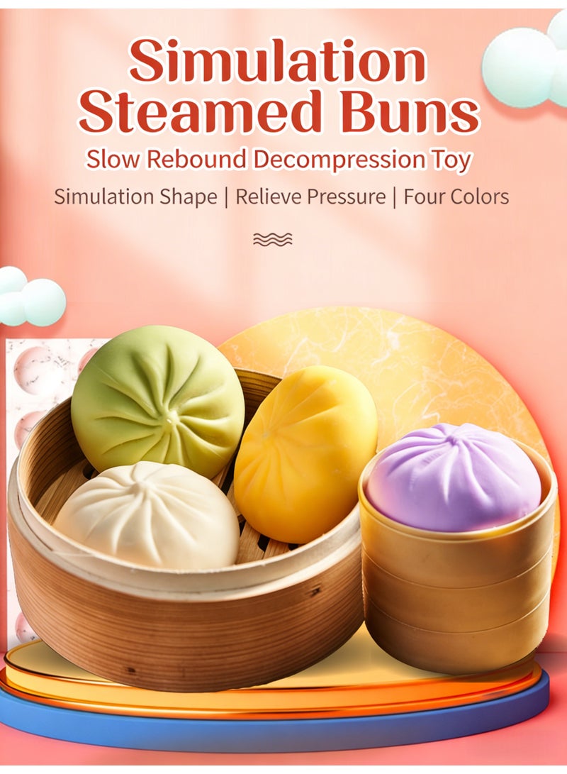 لعبة بانز سكويشيز | لعبة باوزي لامعة لطيفة لتخفيف التوتر مع قاعدة من مادة البولي بروبيلين - مصنوعة من مادة TPR آمنة، محمولة للمكتب، ديكور مكتبي وهدايا للأطفال - Image 5