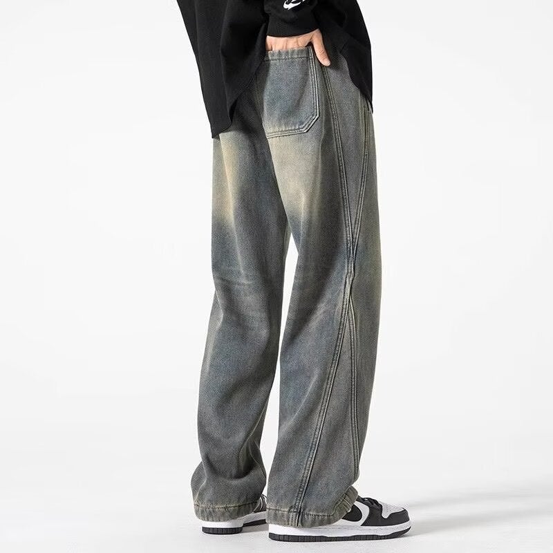 Unisex Classic Denim Jeans Loose Fit Daily Outdoor Wear - Image 4