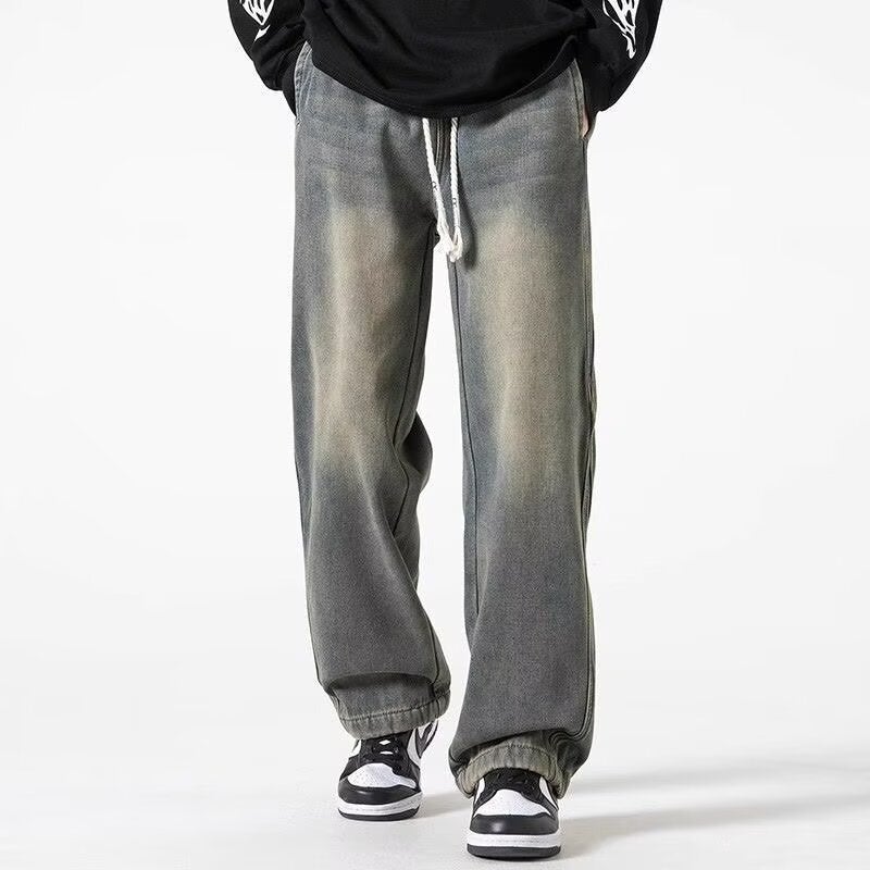 Unisex Classic Denim Jeans Loose Fit Daily Outdoor Wear - Image 5