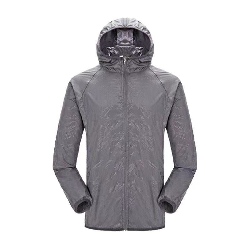 Generic Couples Ultra-Thin Breathable UV-Protection Sunproof Jacket Grey